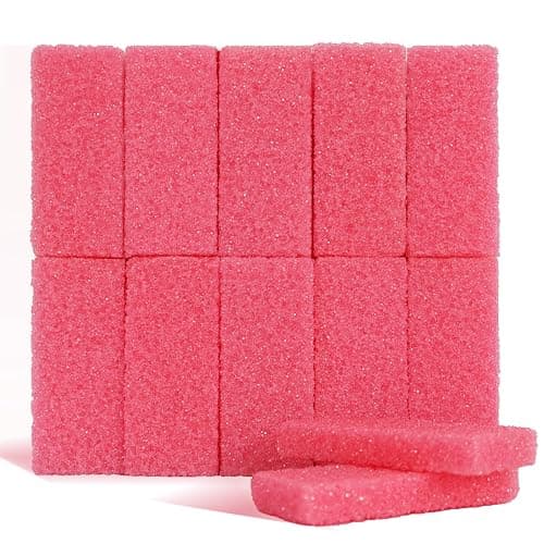 NOVAL Pumice Stone for Feet Scrubber Dead Skin Disposable Foot Pumice Foot Callus Remover Pedicure Tools Pink Pumice Sponge Nail Salon Home Use,40 PCS - Image 1