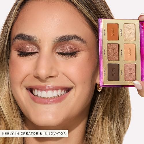 tarte tartelette in bloom mini Amazonian clay palette – Eyeshadow Palette with Shimmer & Matte Neutral Bronze Shades, Longwear Pigment, Blendable Lightweight Formula, Cruelty Free thumbnail 3