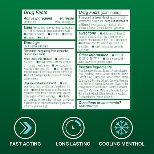 Biofreeze Roll On Pain Relief for Knee, Neck, Hip, Joint, Shoulder, & Simple Backache, Arthritis Pain Reliever, Sore Muscle Relief, Roll On Menthol Gel 3 Fl Oz (Pack of 3) thumbnail 5