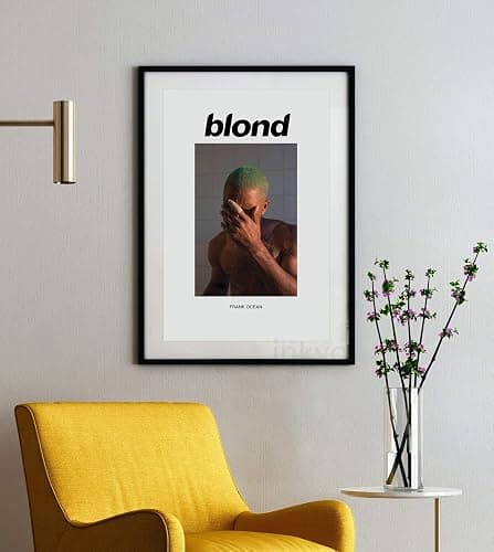 Inkvo Frank Ocean Blond Poster, Album Cover Music Poster, Channel, Blonde, Aesthetic Room Wall Decor, Not Framed, 11 by 17 inches, Premium Silk Art Print by thumbnail 3