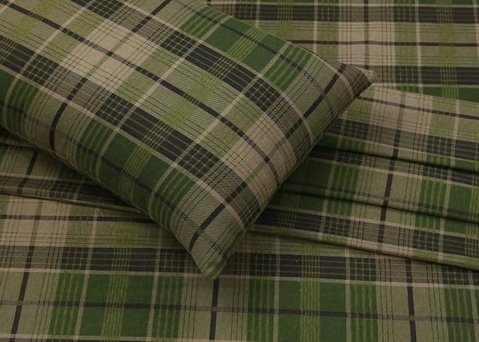 RUVANTI Flannel Sheets Queen Size - 100% Cotton Double Brushed Bed Sheets, Deep Pockets 16 Inches Queen Sheet Set, All Seasons Breathable & Extra Soft - Warm & Cozy, 4 Piece, DNA Plaid thumbnail 9