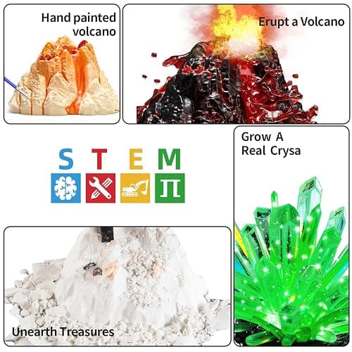 SNAEN 240+ Lab Experiments Science Kits, Chemistry Set, Crystal Growing, Erupting Volcano, STEM Activities Educational Toys Gifts for 6 7 8 9 10 11 Years Old Boys Girls Kids Toys thumbnail 4