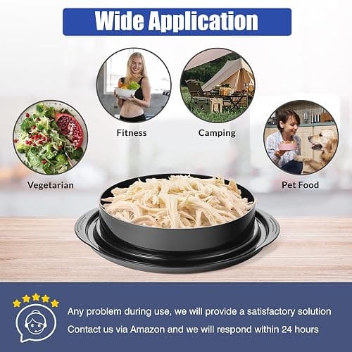 Chicken Shredder Tool Twist: 2025 Pro Food-Grade Visible Meat Shredder with Strong Anti-Slip Base, Ergonomic Handle, Chicken Breast Shredder, Suitable for Pork Beef Chicken - Black thumbnail 6