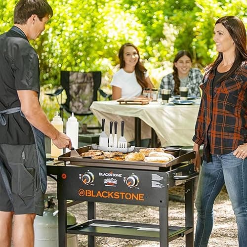 10 Inch Griddle Spatula Holder Magnetic Design, Stainless Steel Grill Barbecue Tool Rack, Griddle Accessories for Blackstone Flat Top Griddle and Other Grill Griddles (2 Pcs) thumbnail 2