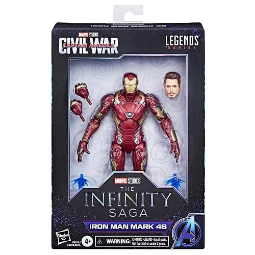 Hasbro Marvel Legends Series Iron Man Mark 46, Captain America: Civil War Collectible 6 Inch Action Figures, Marvel Legends Action Figures thumbnail 2