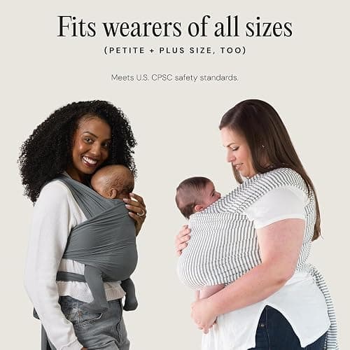 Solly Baby Wrap, Buttery-Soft Baby Carrier Newborn to Toddler 8-25 Lbs., Lightweight & Hands-Free Infant Sling Wrap, Breathable Summer Carrier, Baby Wearing & Postpartum Essential, New Mom Gift, Spelt thumbnail 3