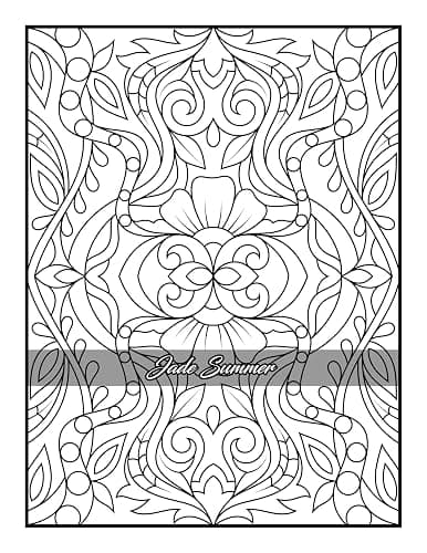 100 Amazing Patterns: An Adult Coloring Book with Fun, Easy, and Relaxing Coloring Pages thumbnail 94
