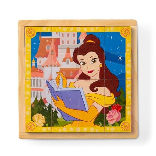 Melissa & Doug Disney Princess Wooden Toy Cube Puzzle Blocks for Boys and for Girls 3+ - FSC Certified - Image 1