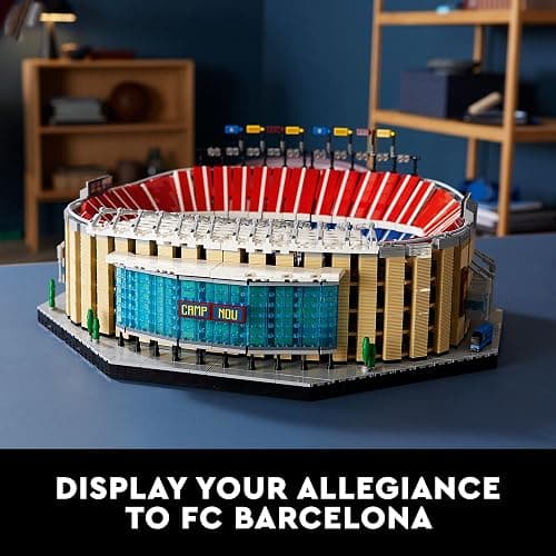 LEGO Icons Camp NOU – FC Barcelona Soccer Stadium 10284 Model Building Kit, Large Construction Set for Adults, Gift Idea thumbnail 2