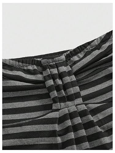 SOLY HUX Women's Y2k Striped Bandeau Tube Top Vintage Party Strapless Flowy Vest Shirts thumbnail 4