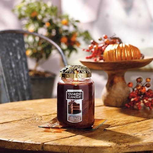 Yankee Candle Chocolate Layer Cake Scented, Classic 22oz Large Jar Single Wick Candle, Over 110 Hours of Burn Time thumbnail 5