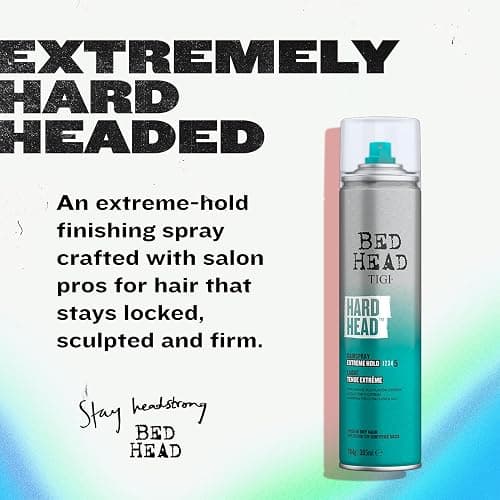 TIGI Bed Head Hard Head Hair Spray – Extra Strong Hold for All Day Style and All Hair Types, 11.7 oz thumbnail 2