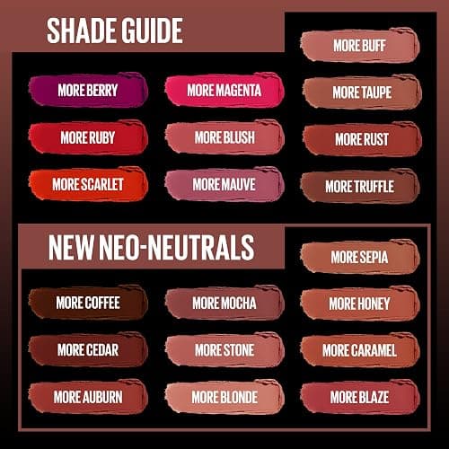 Maybelline Color Sensational Ultimatte Matte Lipstick, Non-Drying, Intense Color Pigment, More Sepia, Mid-Tone Camel, 1 Count thumbnail 4
