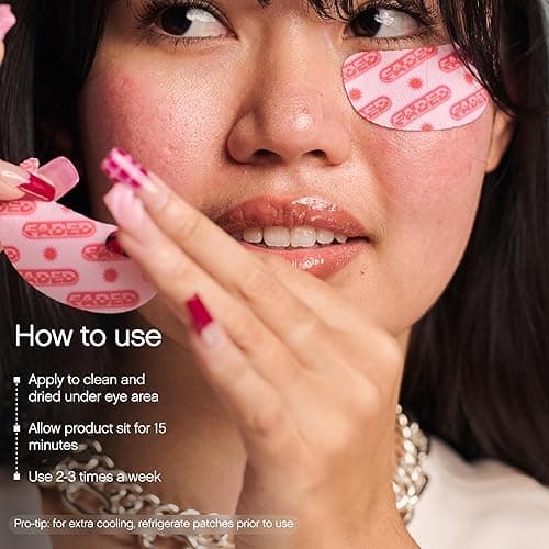 Topicals Faded Brightening Under Eye Masks | Revitalizing Patches to Depuff, Hydrate, and Illuminate | Diminishes Dark Circles and Fine Lines | Made with Kojic Acid, Caffeine & Niacinamide - 6 Count (Pack of 1) thumbnail 3