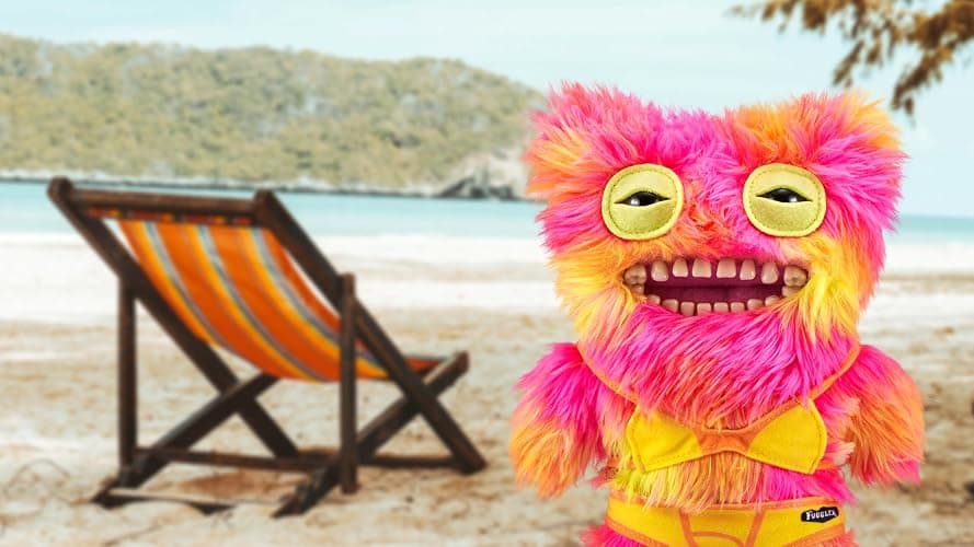 Fuggler Vacay Vibes by ZURU, Funny Ugly Monster, Plush, Collectible, Toy (Mr Buttons - Multi) thumbnail 2