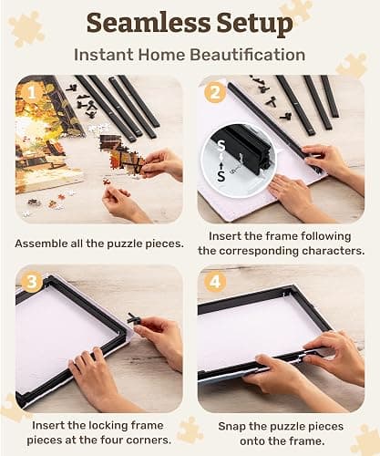PieceRelax Canvas Wall Art Puzzles for Adults - Paco Yao - Morning Light Unique Gift & Home Décor with Plastic Jigsaw Puzzle Artwork for Living Room Bedroom [HN1458] thumbnail 7