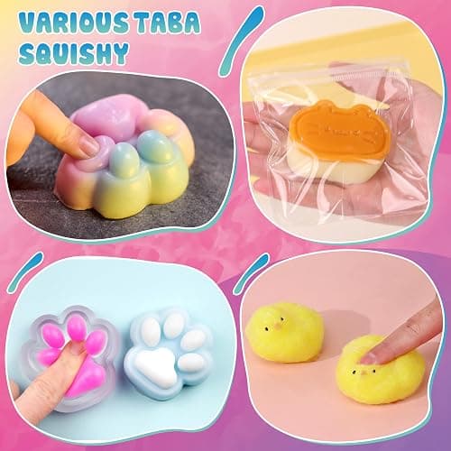 Taba Squishy Kit - 64 OZ DIY Squishy Maker Refill - Quick Curing, Bubble-Free Formula for Squishy Maker, DIY, Custom Cat Paws & Stress Relief Gifts (Mold Not Included)-Stress Relief Entertainment thumbnail 7