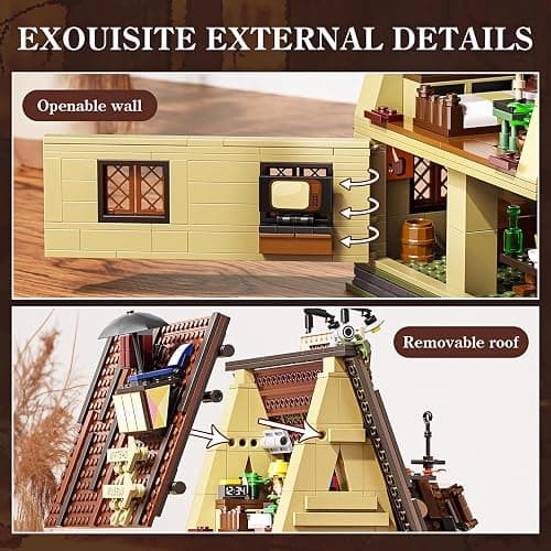 Gravity House Building Sets, Mystery Shack House Building Blocks Toy, Compatible with Lego, Collectible Buildable Fun Model Toys, Gift for 6+ Boys Girls Adults and Fans (965 PCS) thumbnail 6