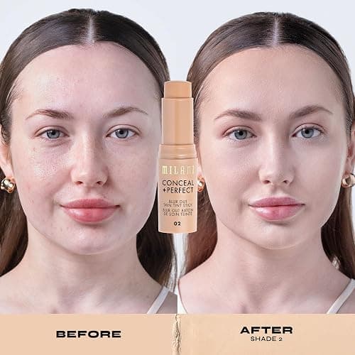 Milani Conceal + Perfect - Skin Tint Stick, Blur Out Tinted Moisturizer Makeup, Shade 02 thumbnail 6