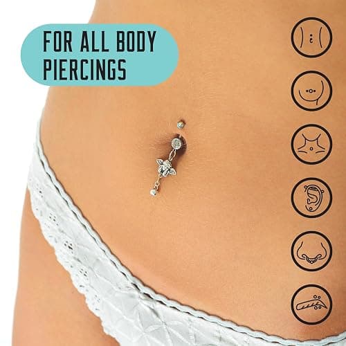 BASE LABORATORIES Piercing Aftercare Kit: Keloid & Piercing Bump Solution Oil(15ml) + Piercing Aftercare Spray (4oz) - for Keloid Bump Removal & Cleansing Soothing Piercings Before & After thumbnail 3