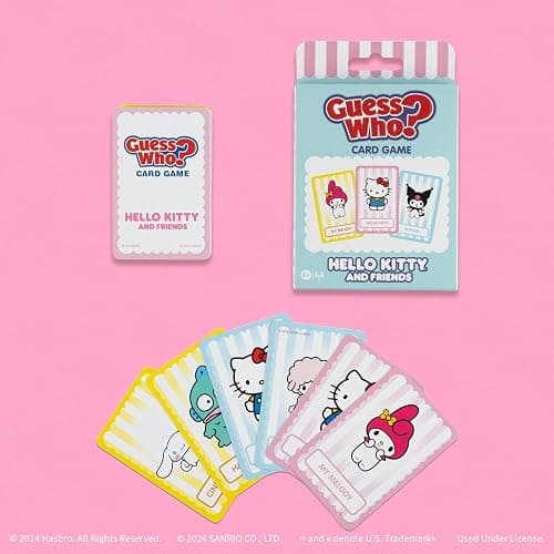 Guess WHO? Card Game: Hello Kitty and Friends, Featuring 20 Characters, My Melody, Kuromi, Badtz-Maru and More, Family Friendly Deduction Game, Officially Licensed Merchandise & Collectible thumbnail 6