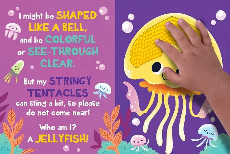 Under the Sea - Silicone Touch and Feel Board Book - Sensory Board Book (Touch & Feel Sensory Board Books for Baby & Toddler Time) thumbnail 3