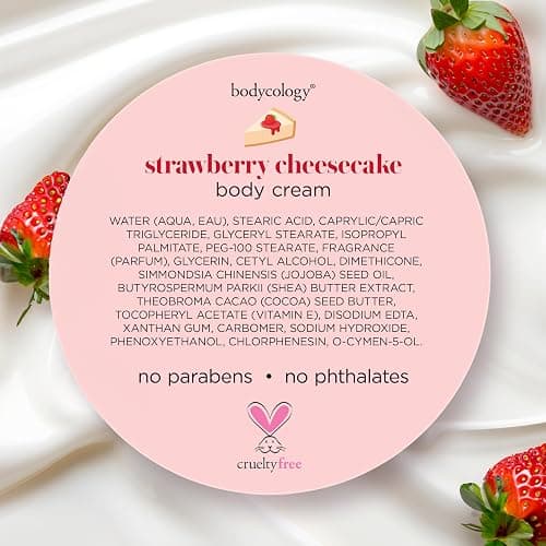 Bodycology Shea Butter Body Cream, Strawberry Cheesecake, 8 oz thumbnail 7