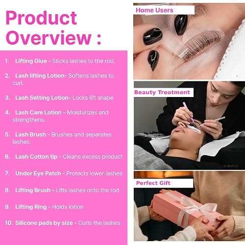 CLIONE PRIME Korean Lash Lift Kit - 5 Sets Eyelash Curling Perm with Upgraded Glue, Easy for Beginner & Professional, Semi Permanent Perming Wave Suitable For Salon, Blue thumbnail 8