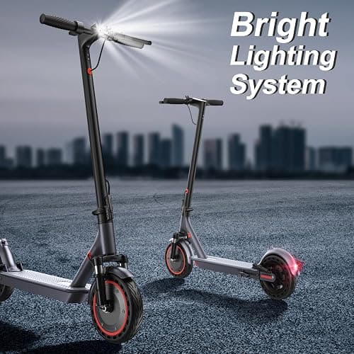 VOLPAM Electric Scooter, 350W/500W Powerful Motor, 8.5"/10" Solid Tires, 19/22Mph, 28/23/21/16 Miles Max Range, Dual Braking thumbnail 6