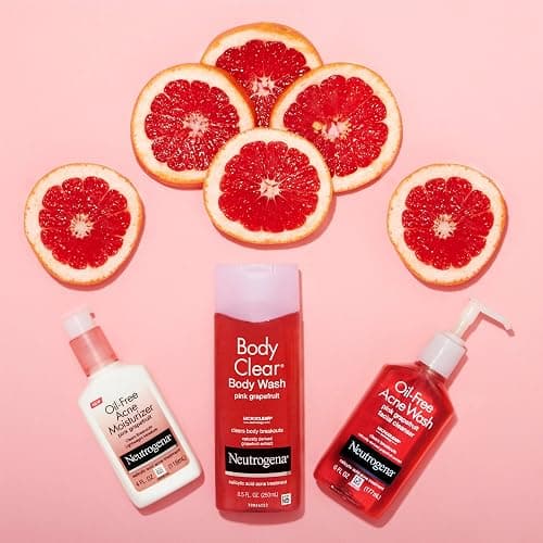 Neutrogena Body Clear Acne Treatment Body Wash with Salicylic Acid Acne Medicine, Pink Grapefruit Body Acne Cleanser to Prevent Breakouts on Back, Chest & Shoulders, 8.5 fl. oz, 3 Pack thumbnail 5