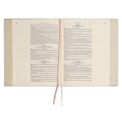 KJV Holy Bible, Large Print Note-taking Bible, Vegan Leather Hardcover - King James Version, Blush Bouquet Printed (KJV Note-taking Editions) thumbnail 13