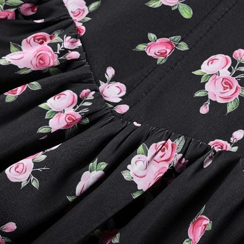 Scarlet Darkness Floral Corset Dress Sundresses for Women 2026 Summer Mini Graduation Dress thumbnail 8