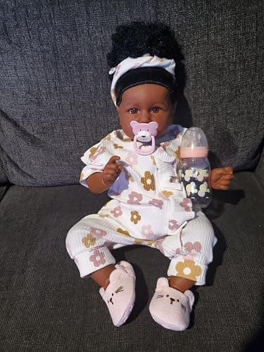 MYREBABY Pink Style Magnetic Pacifier and Bottle Set 2 Piece Reborn Baby Doll Accessories for Kids Gift thumbnail 2
