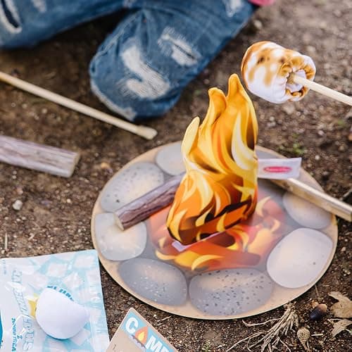 Melissa & Doug Let's Explore Campfire S’mores Set with Toy food & Kids Play Kitchen Accessories, Preschool Learning Toys for Girls & Boys 3+ thumbnail 8