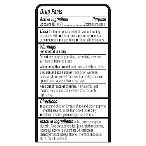 Amazon Basics Sunburn Relief Gel with Aloe Vera, Soothing, Cooling, Itch Relief, 8 oz, Pack of 1 (Previously Solimo) thumbnail 5
