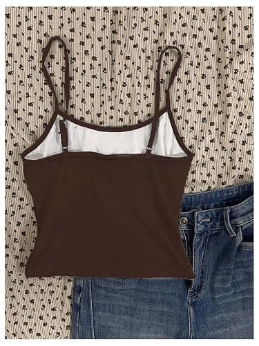 SOLY HUX Women's Y2k Gothic Graphic Cami Crop Tops Spaghetti Strap Summer Camisole thumbnail 2