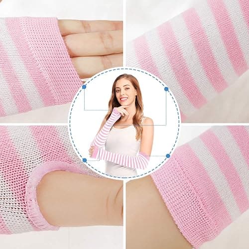 Bienvenu Punk Gothic Rock Long Arm Warmer Fingerless Gloves thumbnail 6