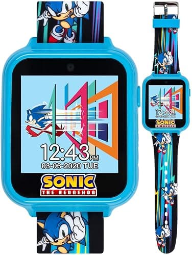 Sonic the Hedgehog Kids Smart Watch - Interactive Touchscreen with Games, Selfie Camera, Step Tracker, Alarm, and Printed Silicone Strap - Fits Wrists 5.5" to 8.0" thumbnail 6