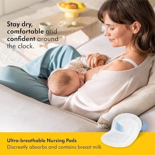 Medela Ultra-Breathable Nursing Pads, Highly Absorbent, Super Soft, Discreet Design for Comfortable Wear, Pack of 200 thumbnail 2