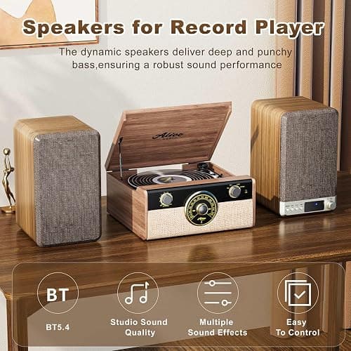 3.5" Computer Speakers for Desktop PC, Active Bookshelf Speakers Pair for Vinyl Record Player, Stereo Speakers with 3.5mm Aux RCA Input, BT 5.4, USB Powered for Turntable Laptop Gaming Monitor thumbnail 2