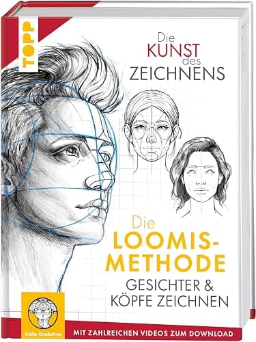 Die Kunst des Zeichnens. Die Loomis-Methode. Gesichter & Köpfe zeichnen: Mit zahlreichen Videos zum Download - Image 1