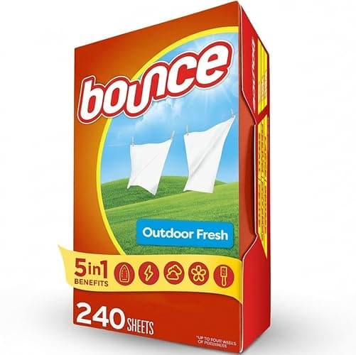 Bounce Fabric Softener Sheets, Outdoor Fresh Scent, 240 Count - Image 1