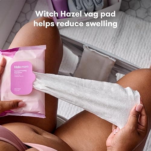Perineal Medicated Witch Hazel Full-Length Cooling Pad Liners for Postpartum Care by Frida Mom | Speeds Healing and Reduces Swelling for Perineal Area | 24-Count thumbnail 3