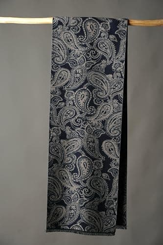 CUDDLE DREAMS Men's Silk Scarves for Winter, 100% Mulberry Silk Brushed, Luxuriously Soft & Warm, Decent Box Packed thumbnail 3