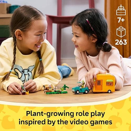 LEGO Animal Crossing Leif's Caravan & Garden Shop Building Toy - Gift for Birthdays - Animal Crossing Toy Figure and Playset for Kids, Girls and Boys, Ages 7+ - 77054 thumbnail 2