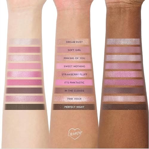Colourpop Pink Dreams Eyeshadow Palette - Neutral & Pink Eyeshadow Palette with Matte & Glitter Finishes - High Pigment Cool Toned Eye Makeup with Longwear Formula (0.3 oz) thumbnail 6