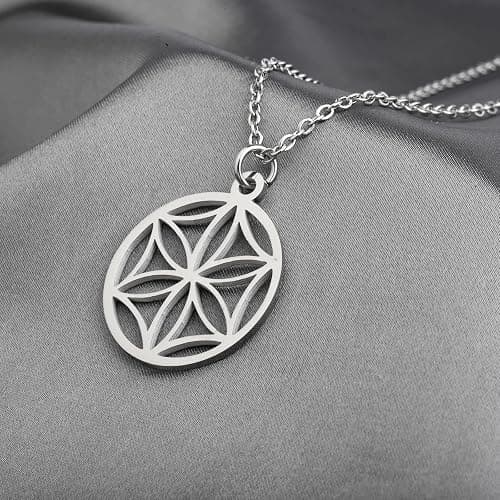 Lywjyb Birdgot Flower Of Aphrodite Necklace Goddess of Love Symbol Necklace for Men Women thumbnail 4