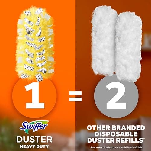 Swiffer Duster Kit with 6 ft Super Extendable Handle, Heavy Duty Starter Kit with 8 Refills thumbnail 9