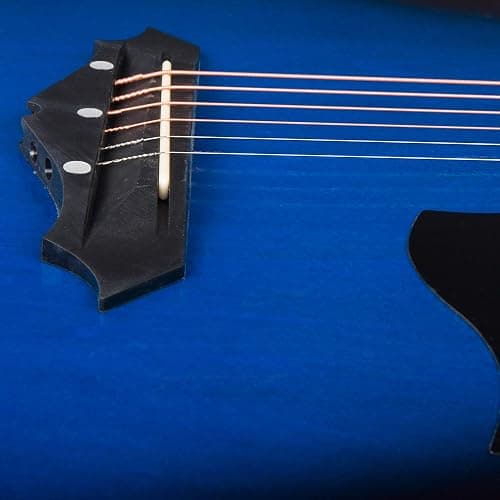 Joymusic 38 inch blueburst beginner acoustic guitar kit,bundle with a strap with picks holder,digital tuner, set strings, capo,cleaning cloth,6 picks,gig bag.(JG-38C,BLS) thumbnail 5