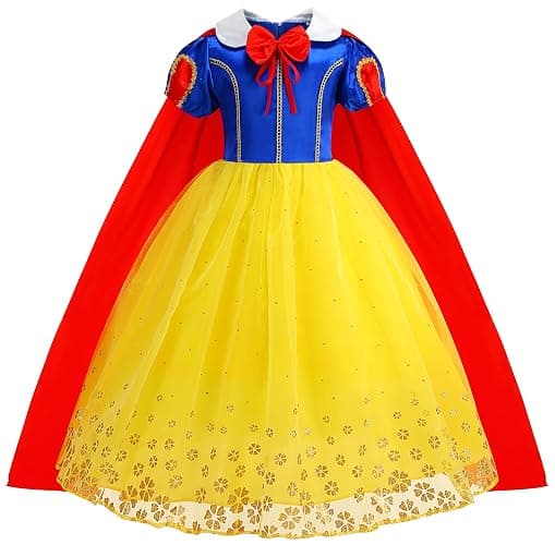 SYoimy Princess Costume Dress for Girls Princess Dress Up Costume Birthday Party Halloween Cosplay with Accessories thumbnail 2